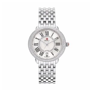 Michele Serein Mid Stainless-Steel Diamond Watch